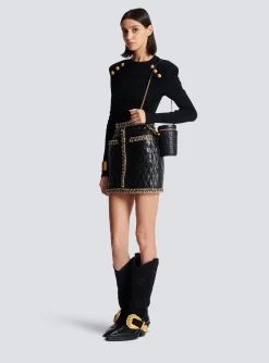 1945 Quilted Leather Minaudi&egrave;re Bag-Balmain Clearance