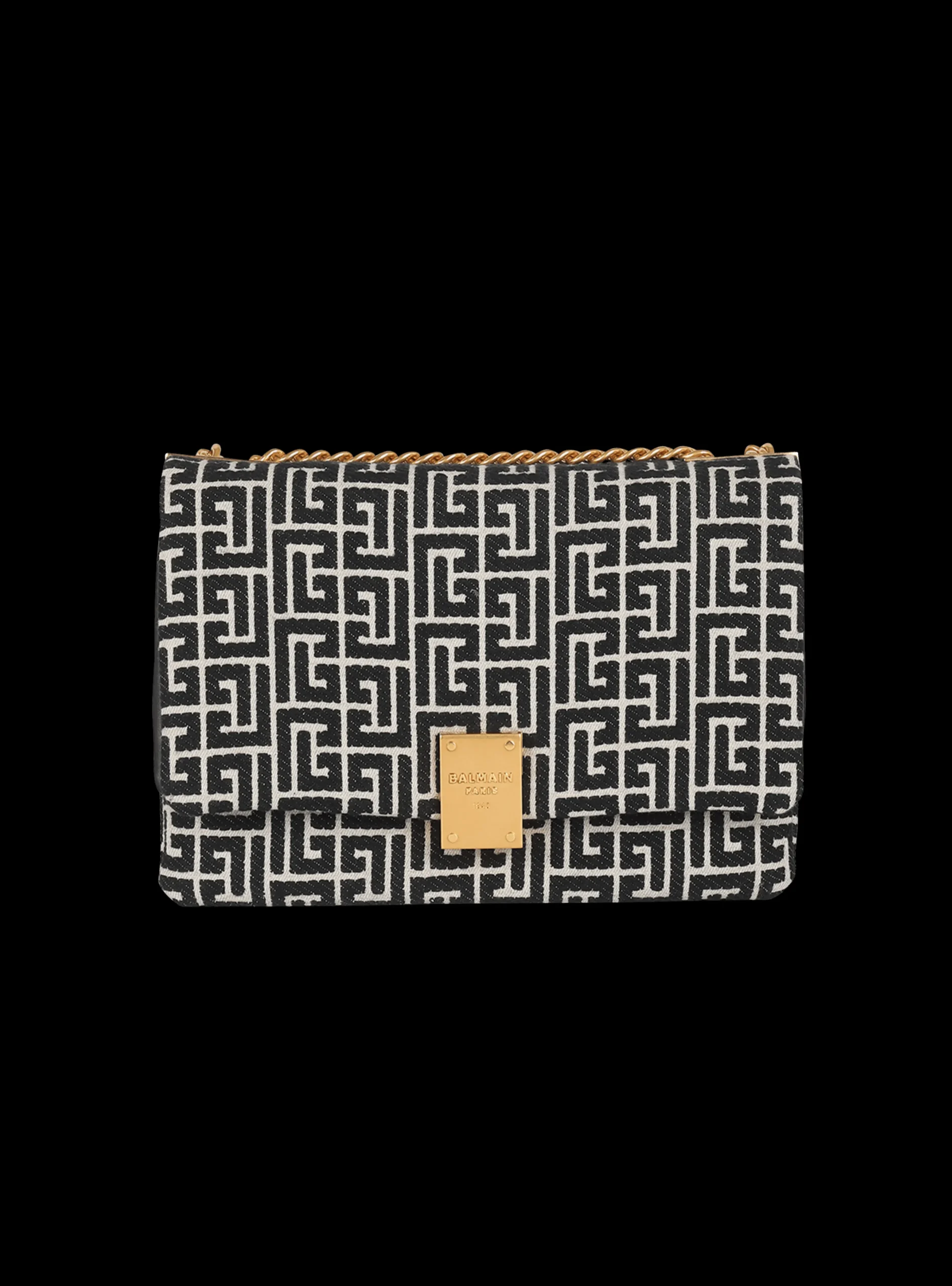 1945 Soft Bag With Jacquard Monogram-Balmain Fashion