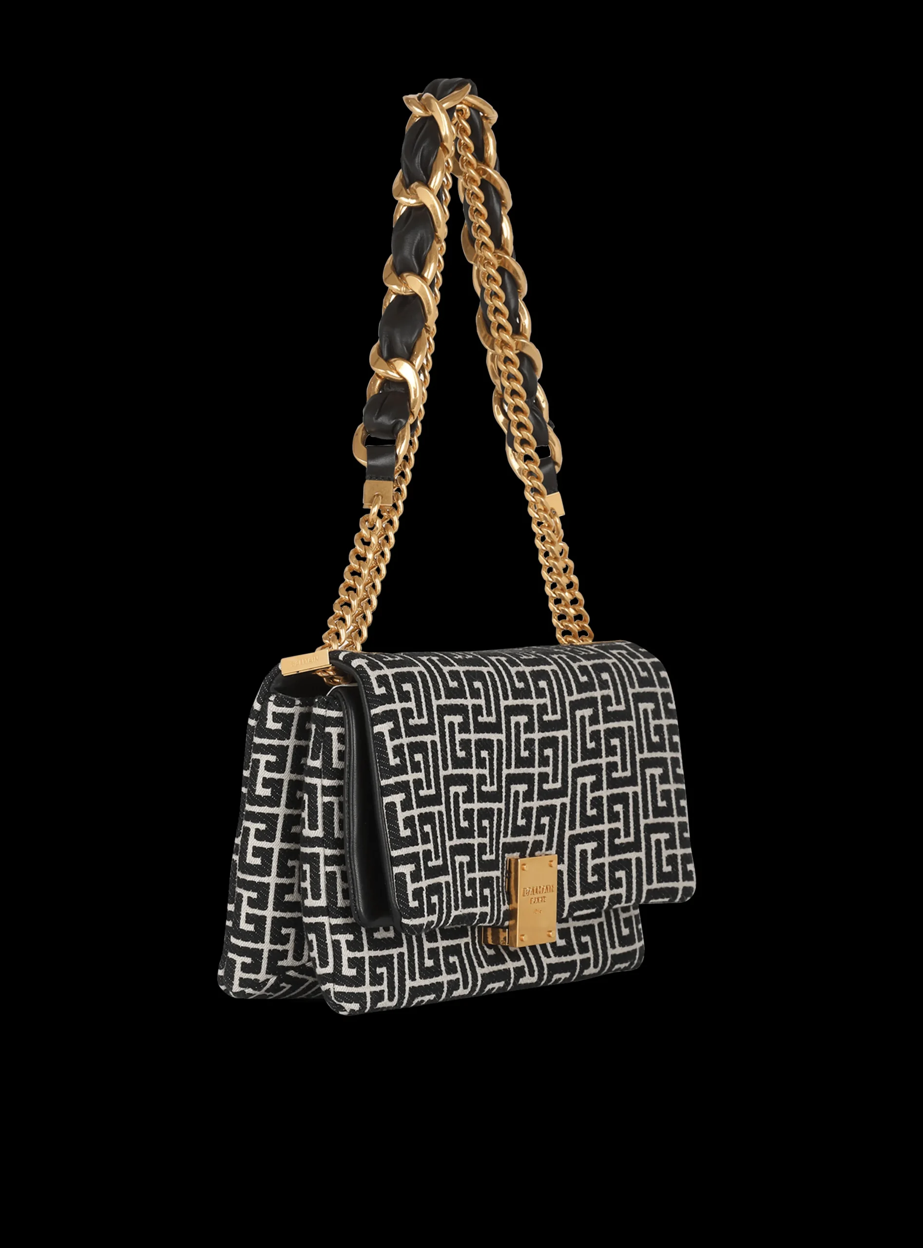1945 Soft Bag With Jacquard Monogram-Balmain Fashion