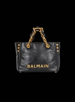1945 Soft Crinkled Leather Tote Bag-Balmain Fashion