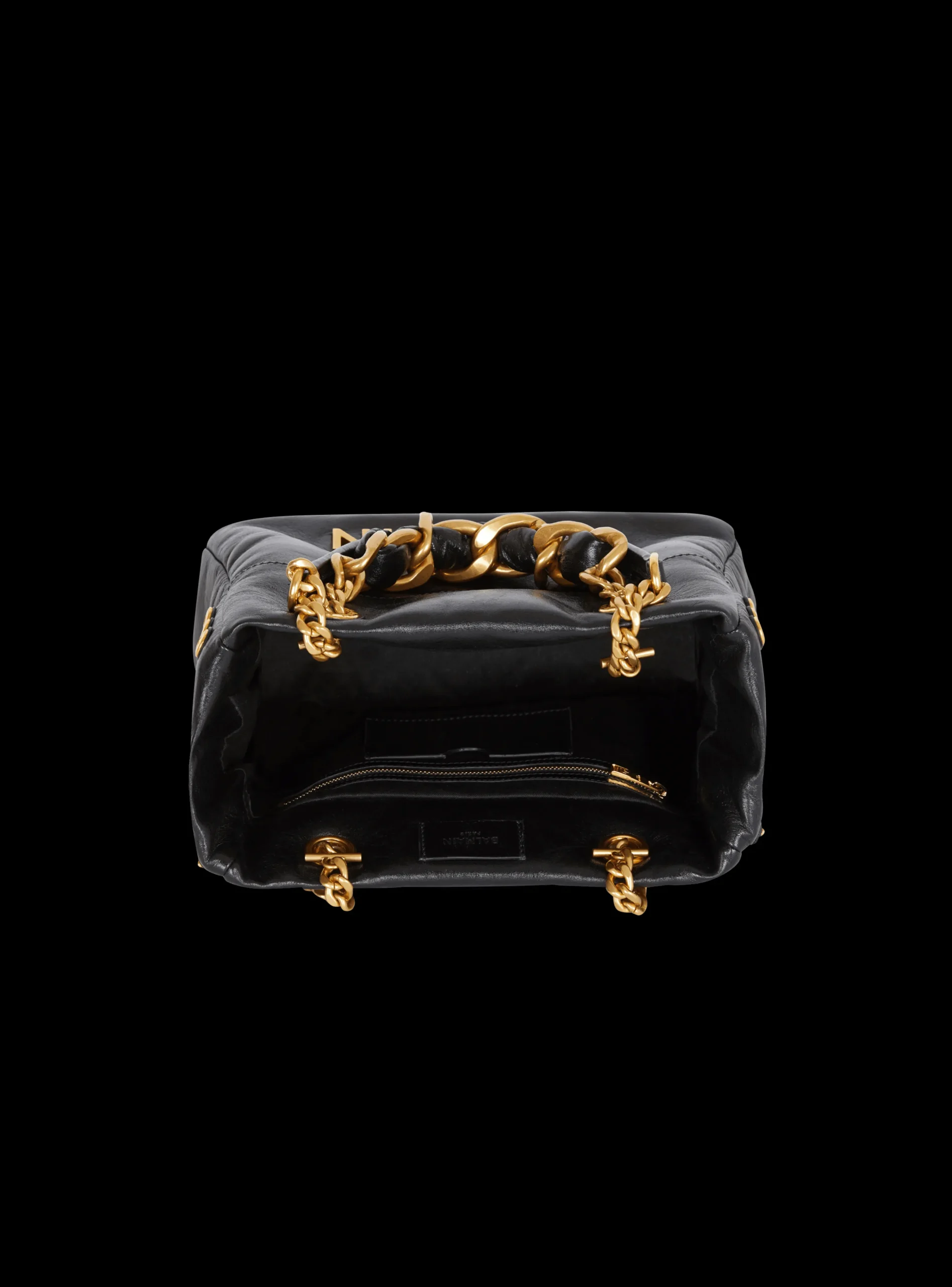 1945 Soft Crinkled Leather Tote Bag-Balmain Fashion