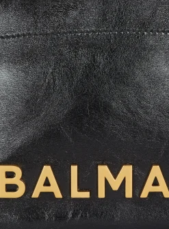 1945 Soft Crinkled Leather Tote Bag-Balmain Fashion