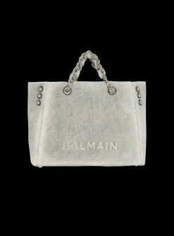 1945 Soft Faded Denim Tote Bag-Balmain Clearance