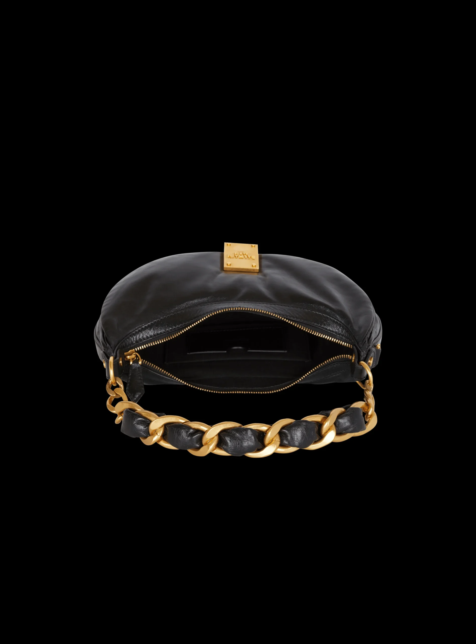 1945 Soft Hobo Bag In Crinkled Leather-Balmain Cheap