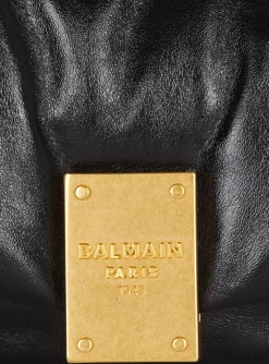 1945 Soft Hobo Bag In Crinkled Leather-Balmain Cheap