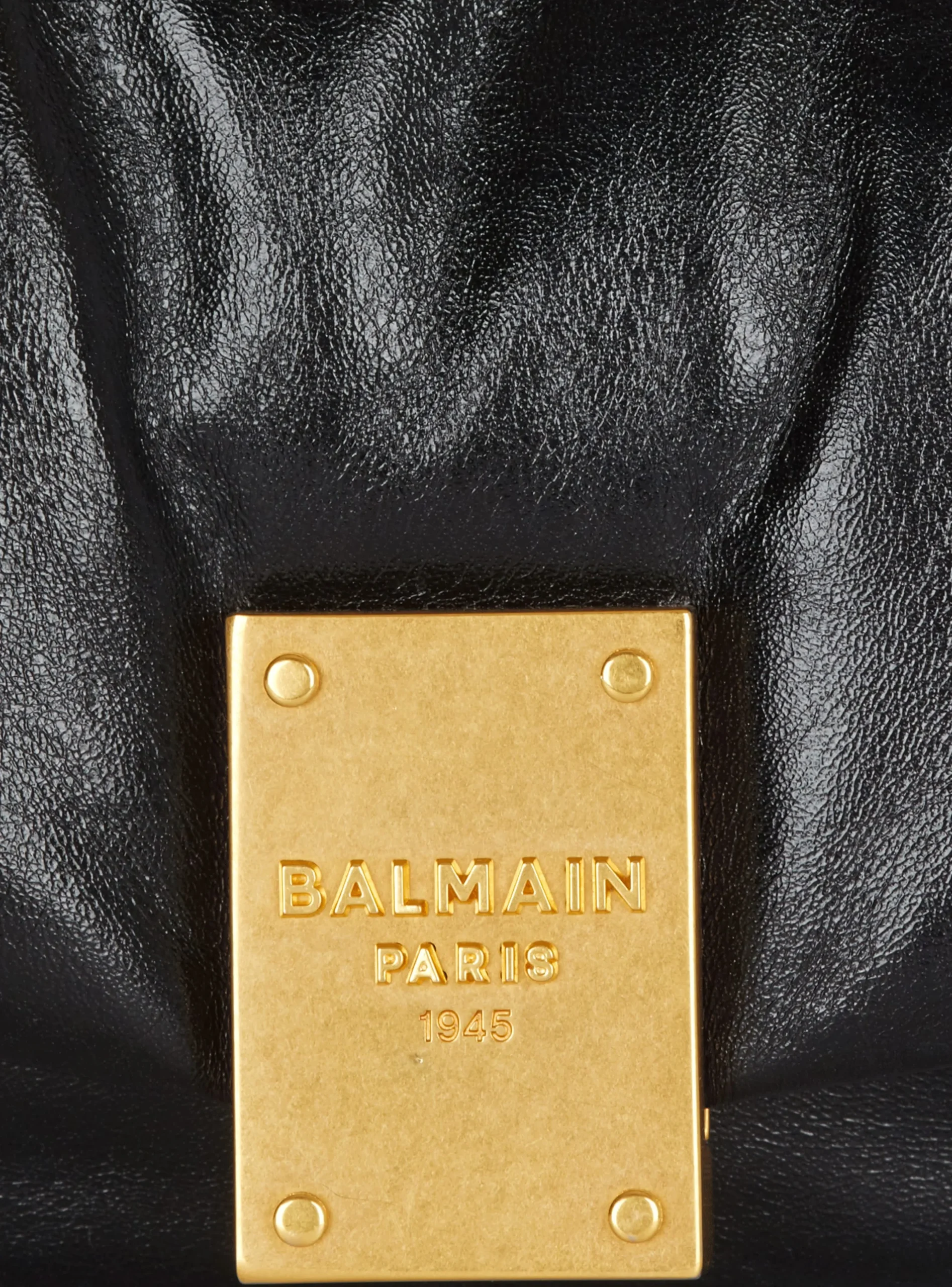 1945 Soft Hobo Bag In Crinkled Leather-Balmain Cheap