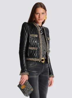 1945 Soft Mini Bag With Jacquard Monogram-Balmain Shop