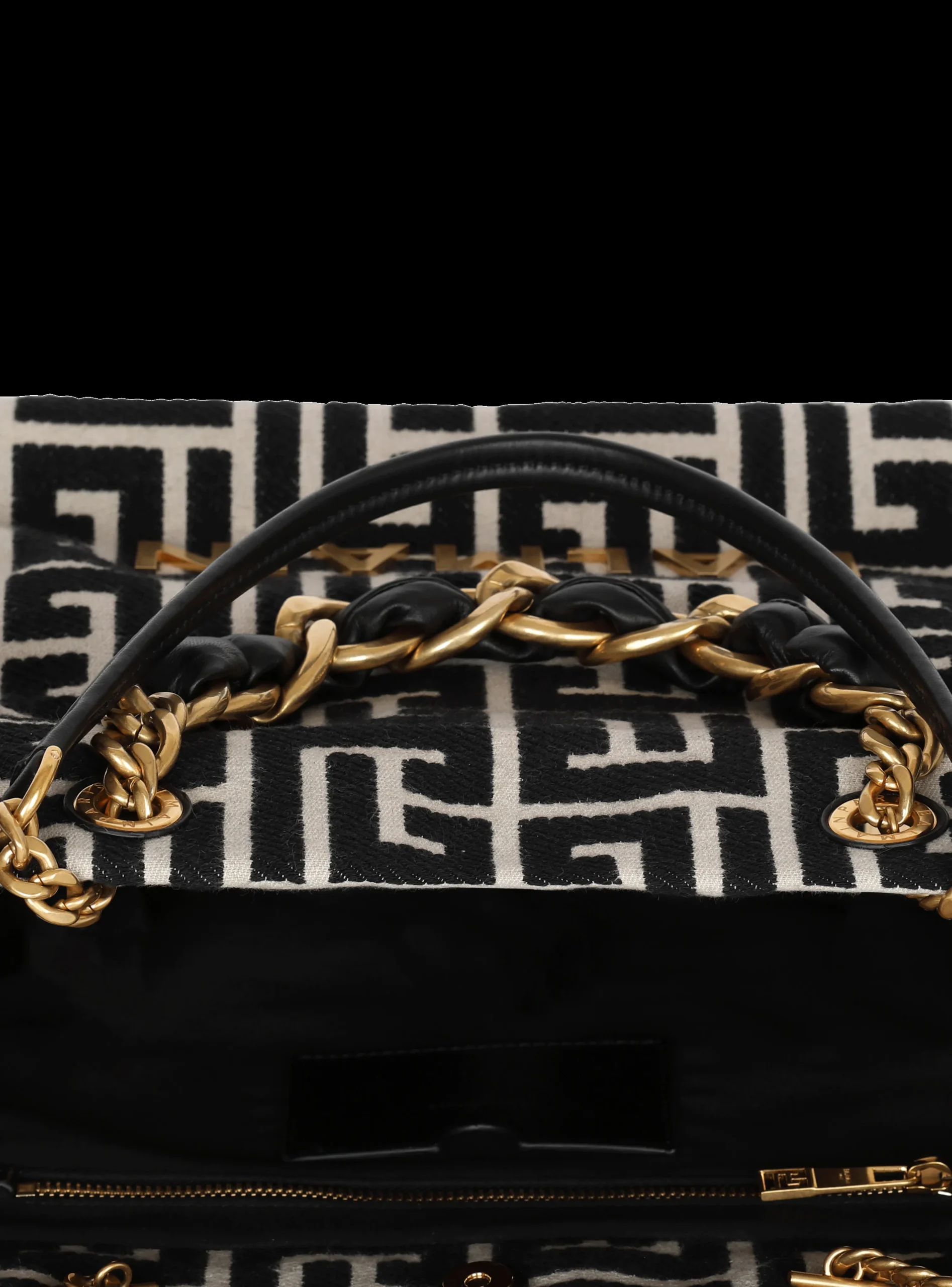 1945 Soft Monogrammed Jacquard Tote Bag-Balmain Shop