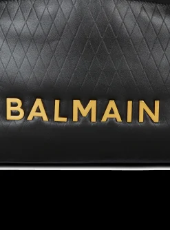 1945 Soft Tote Bag In Embossed Calfskin With A Grid Motif-Balmain Best