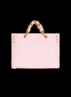 1945 Soft Tote Bag In Embossed Grained Calfskin With A PB Labyrinth Monogram-Balmain Fashion