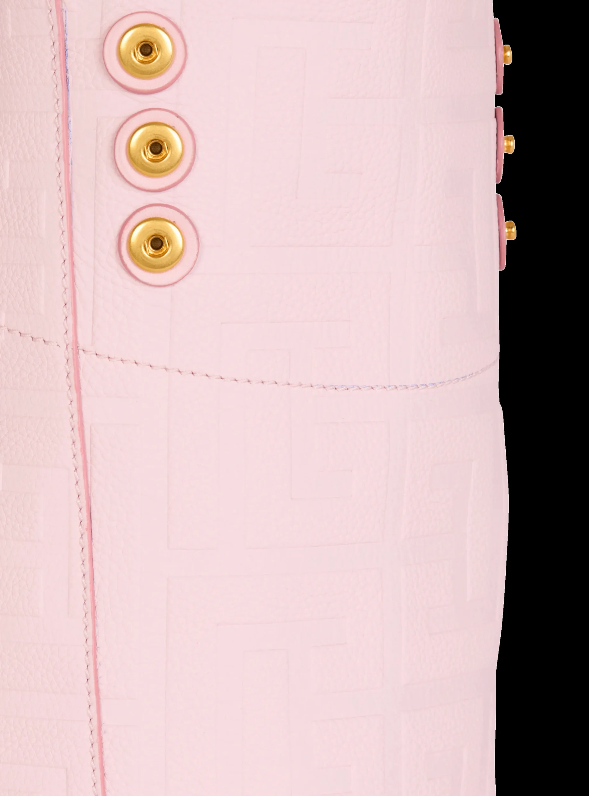 1945 Soft Tote Bag In Embossed Grained Calfskin With A PB Labyrinth Monogram-Balmain Fashion