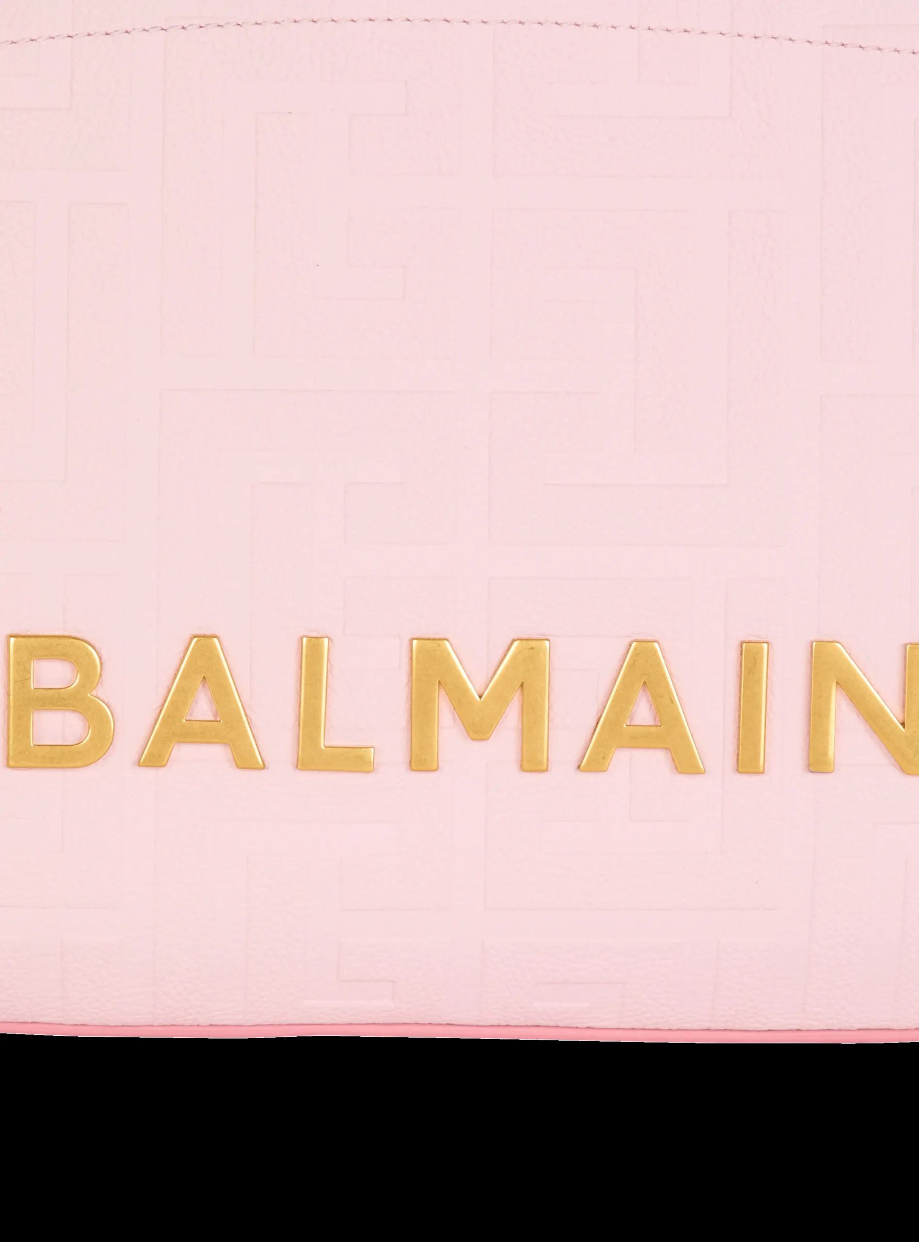1945 Soft Tote Bag In Embossed Grained Calfskin With A PB Labyrinth Monogram-Balmain Fashion