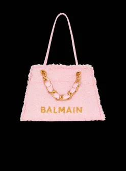 1945 Soft Tweed Tote Bag-Balmain Cheap