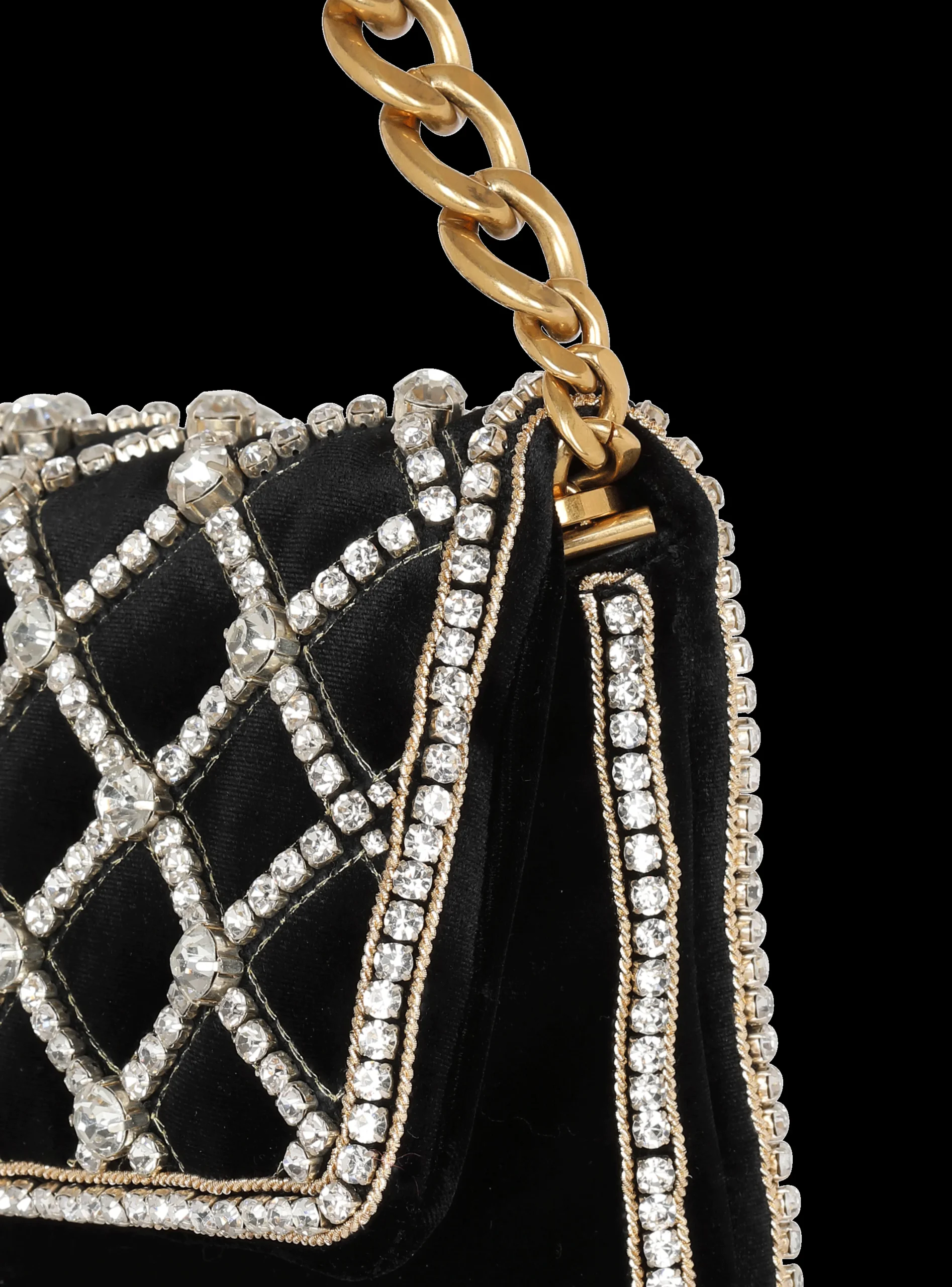 1945 Soft Velvet And Pearl Clutch-Balmain Online