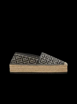 Alex Espadrilles With Jacquard Monogram-Balmain Clearance