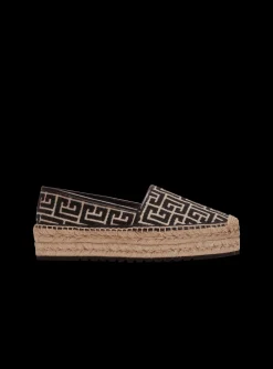 Alex Espadrilles With Jacquard Monogram-Balmain Cheap