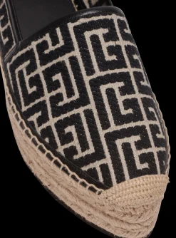 Alex Espadrilles With Jacquard Monogram-Balmain Cheap