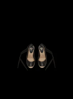 Alex Monogram Jacquard And Leather Espadrilles-Balmain Discount