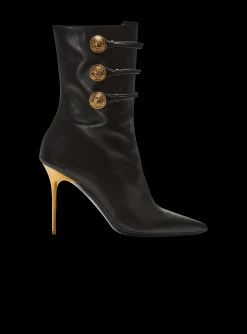 Alma Leather Ankle Boots-Balmain Store