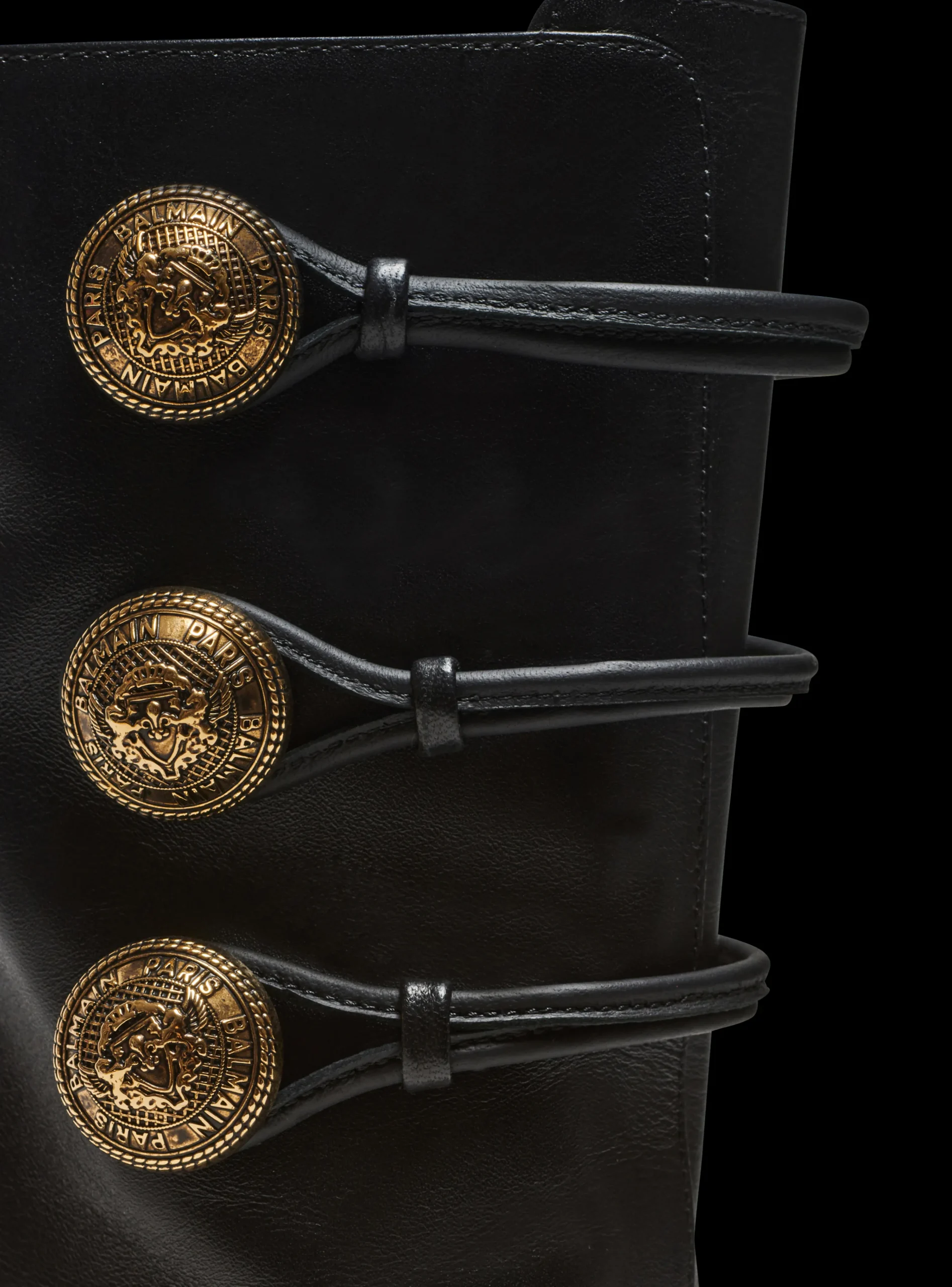 Alma Leather Ankle Boots-Balmain Store