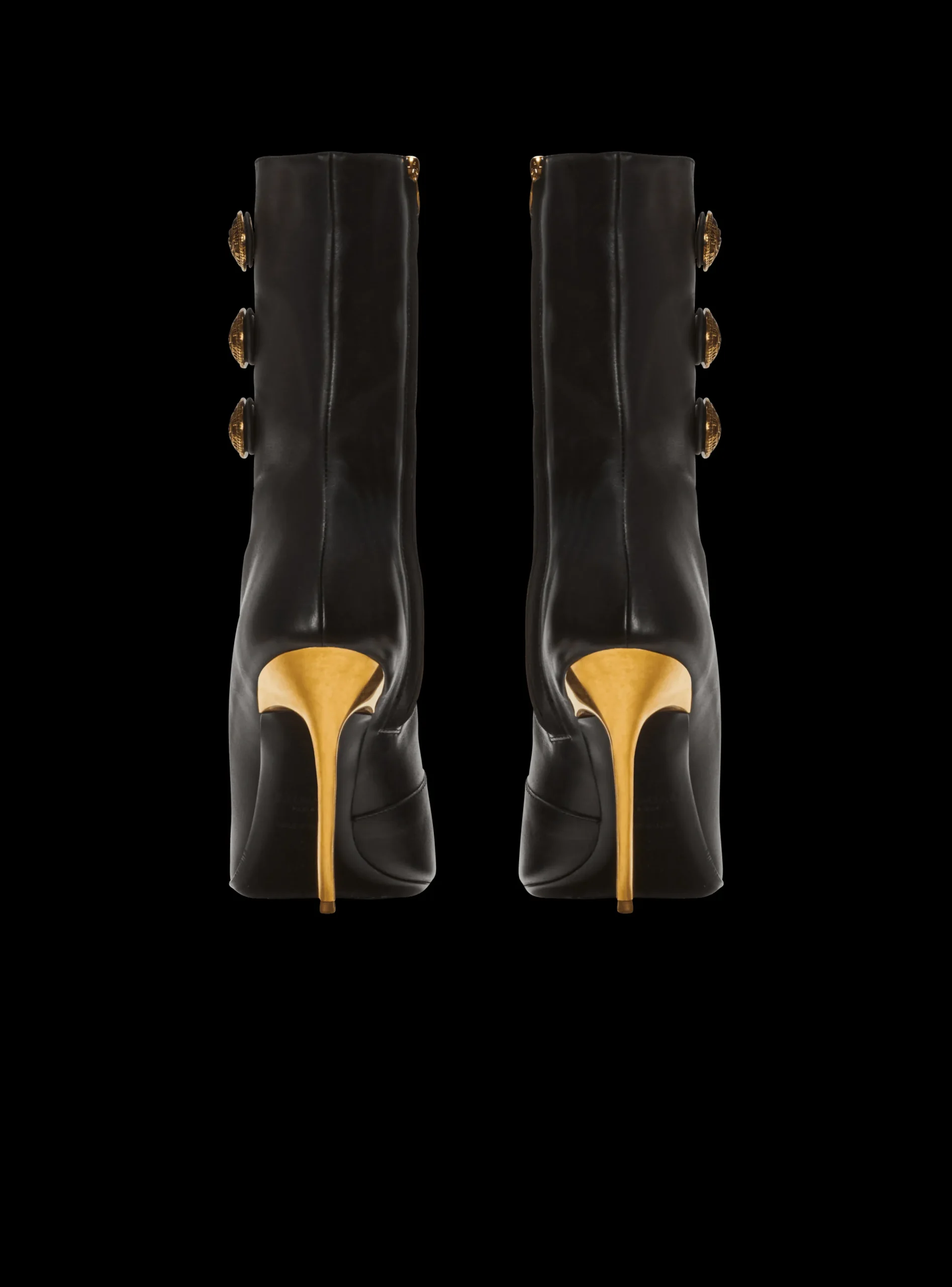 Alma Leather Ankle Boots-Balmain Store