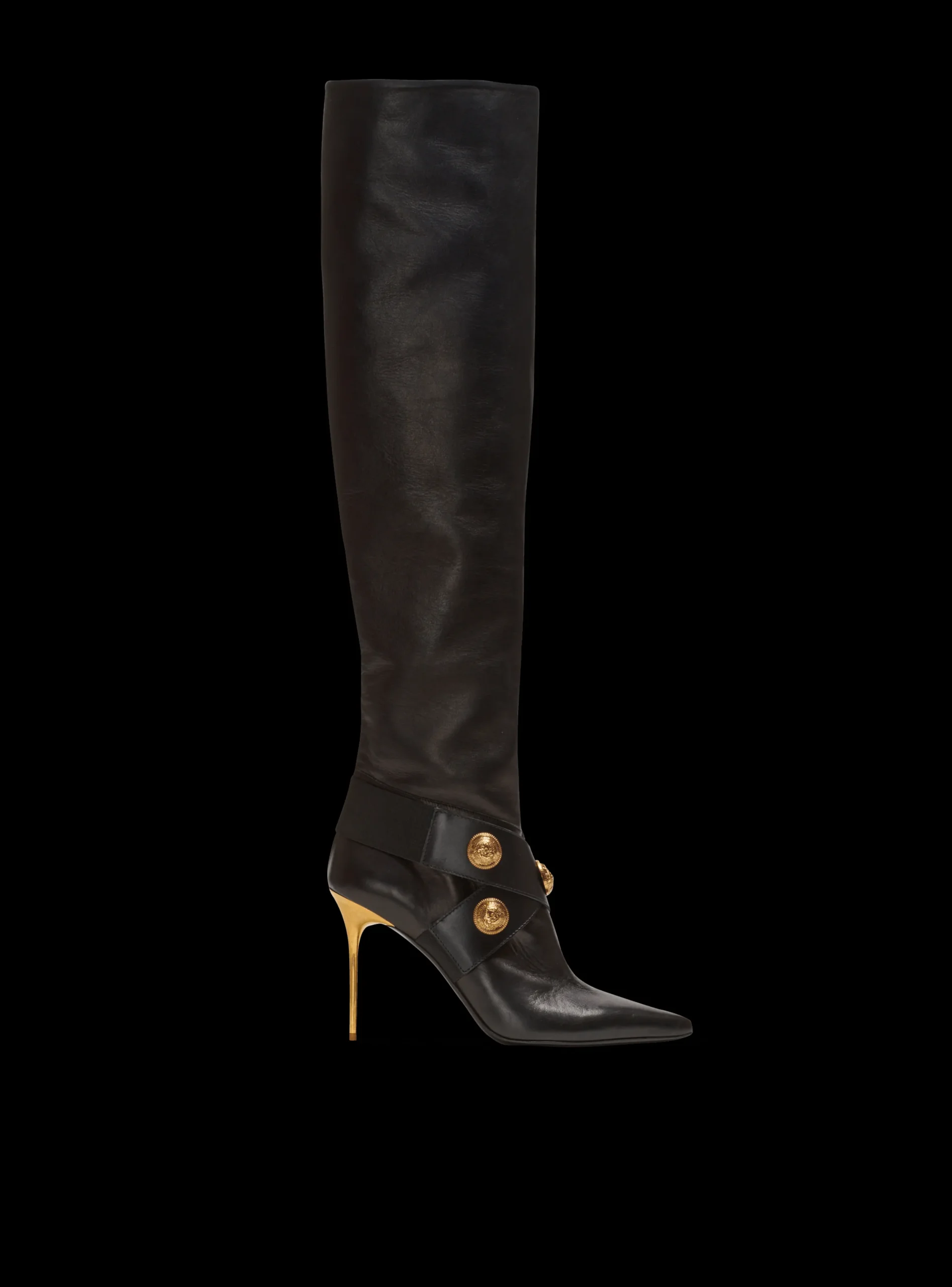 Alma Leather Boots-Balmain Fashion