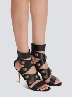 Alma Leather Sandals-Balmain Clearance