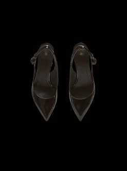 Alma Patent Leather Slingbacks-Balmain Shop