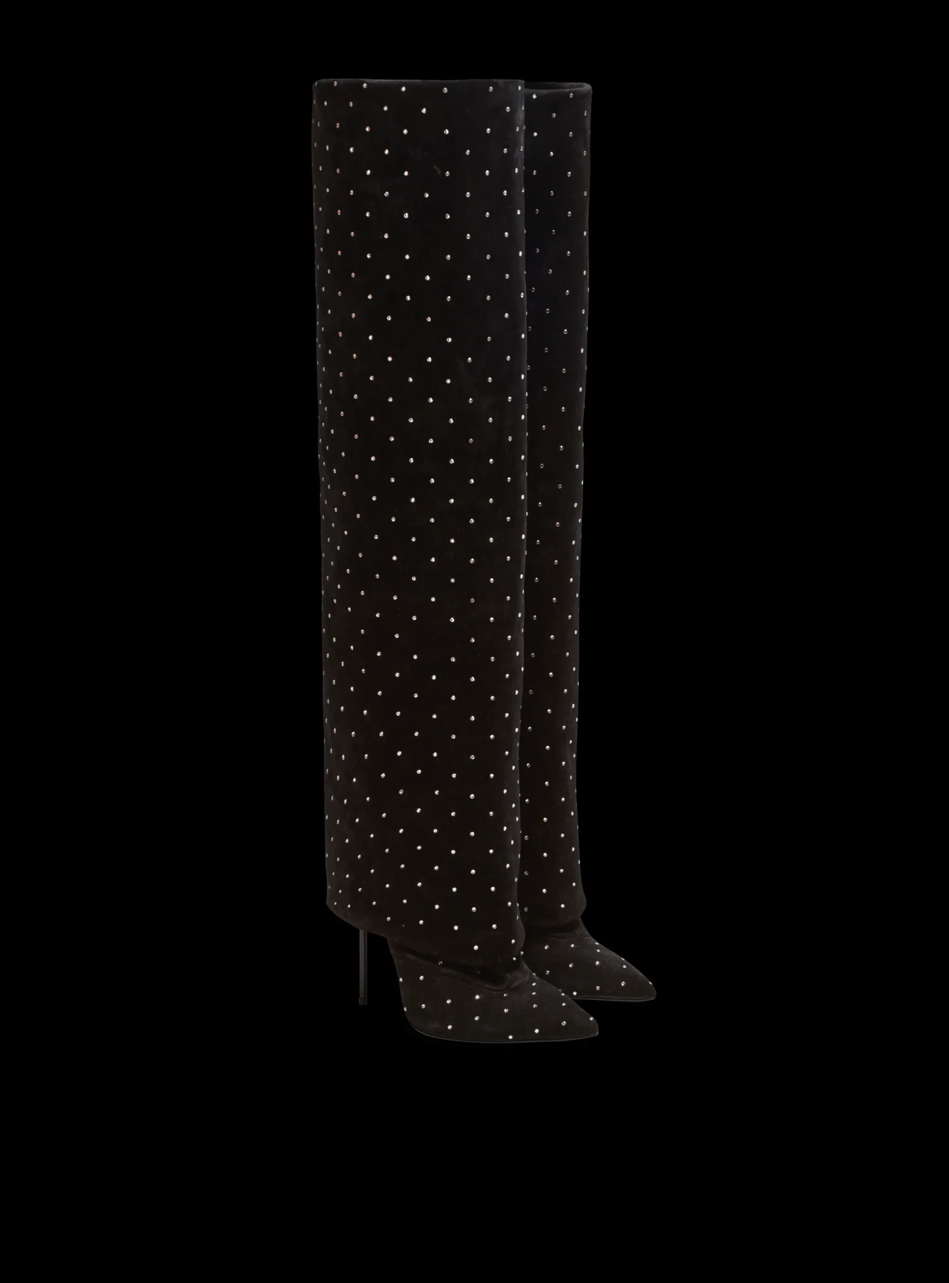 Ariel Suede And Crystal Boots-Balmain Shop