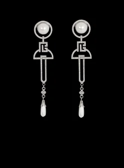Art Deco Pendant Earrings-Balmain Clearance