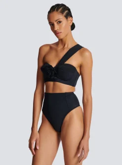 Asymmetric Two-piece Swimming Costume-Balmain Best