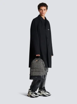 Backpack With Jacquard Monogram-Balmain Hot