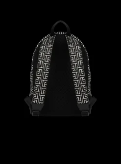 Backpack With Jacquard Monogram-Balmain Hot