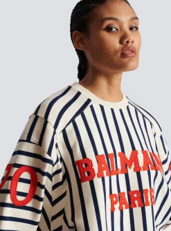 Baseball Cropped T-Shirt-Balmain Online