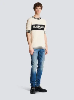 Cotton Terry T-shirt-Balmain Best Sale