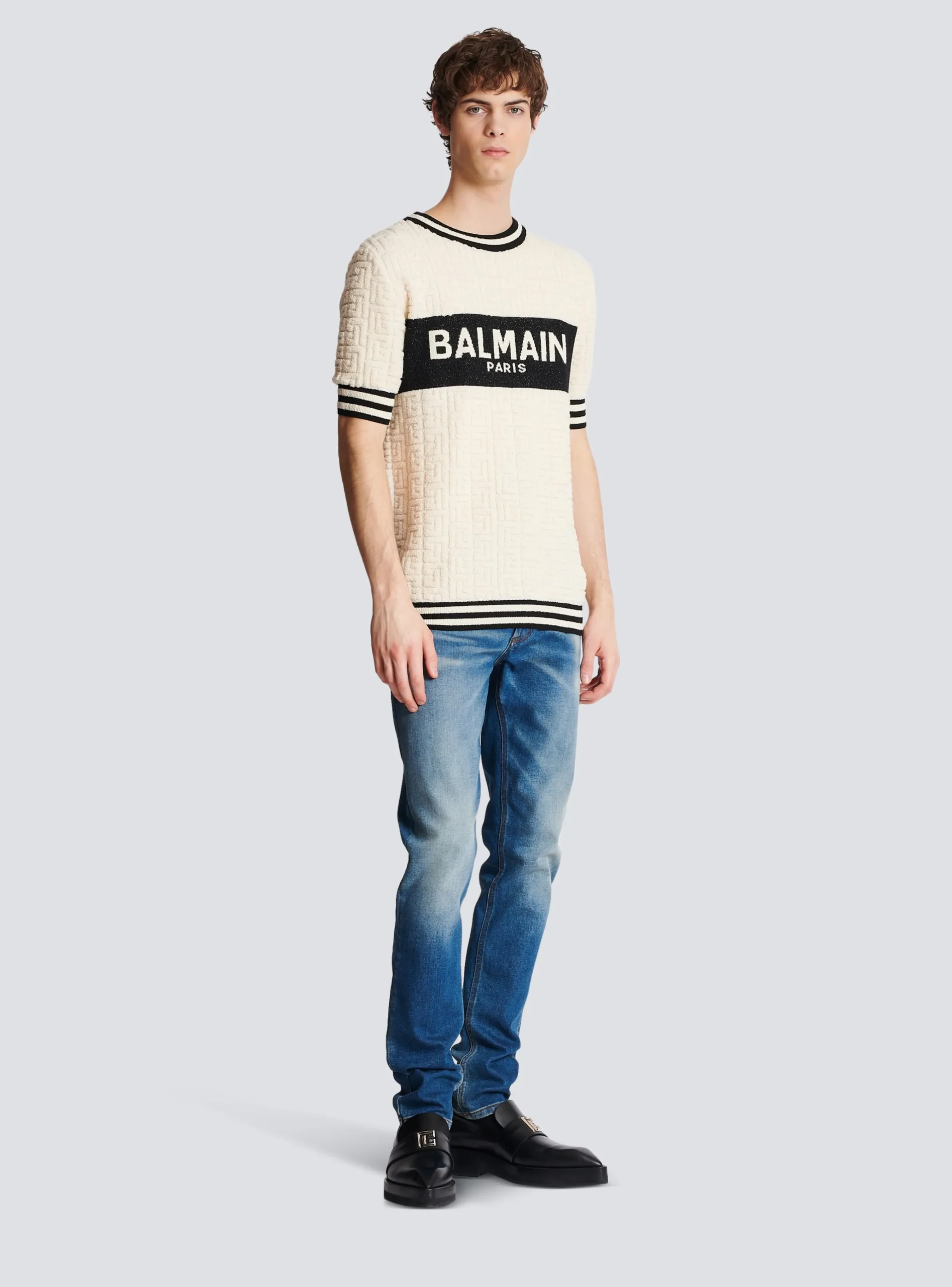 Cotton Terry T-shirt-Balmain Best Sale