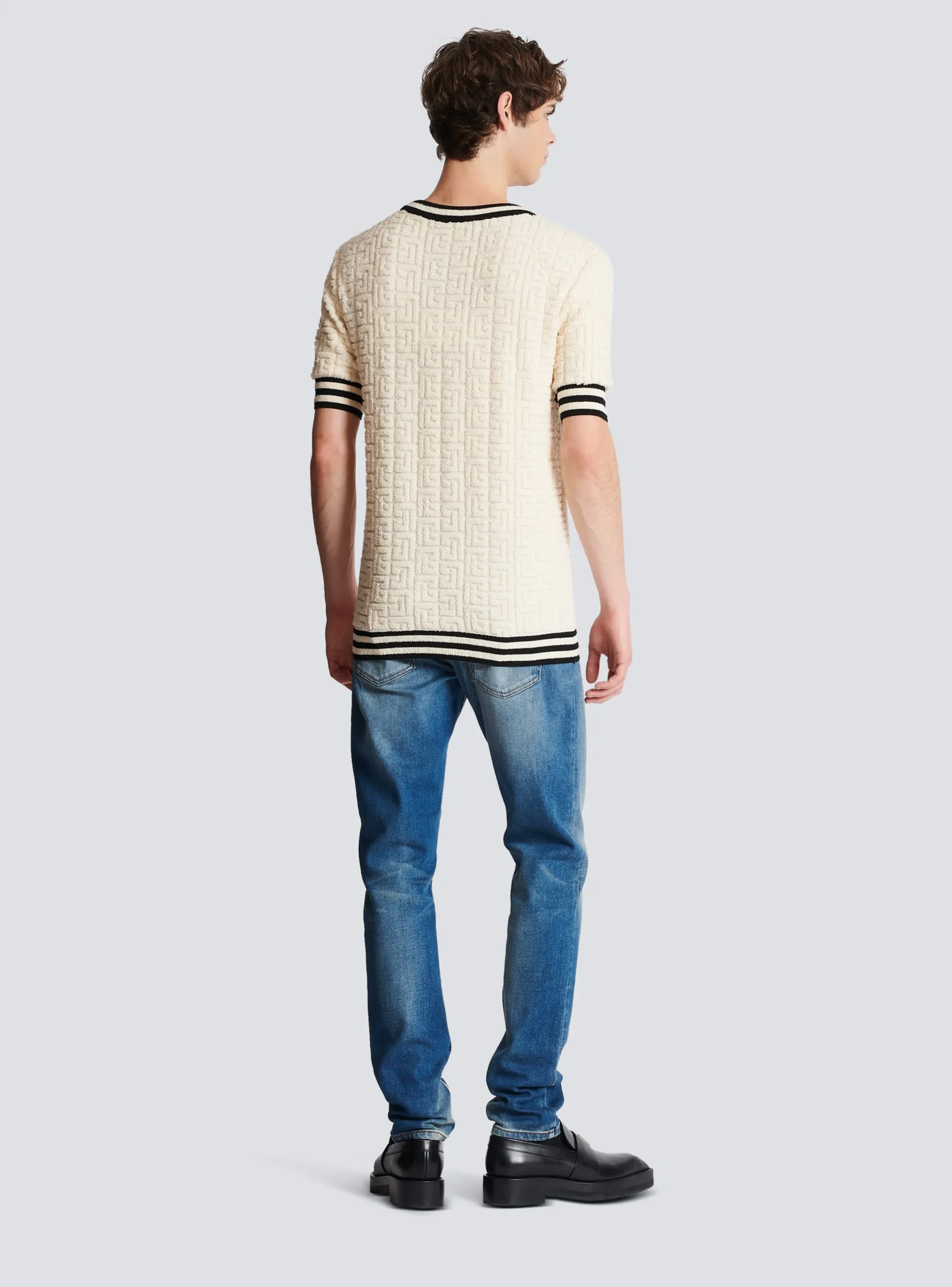 Cotton Terry T-shirt-Balmain Best Sale
