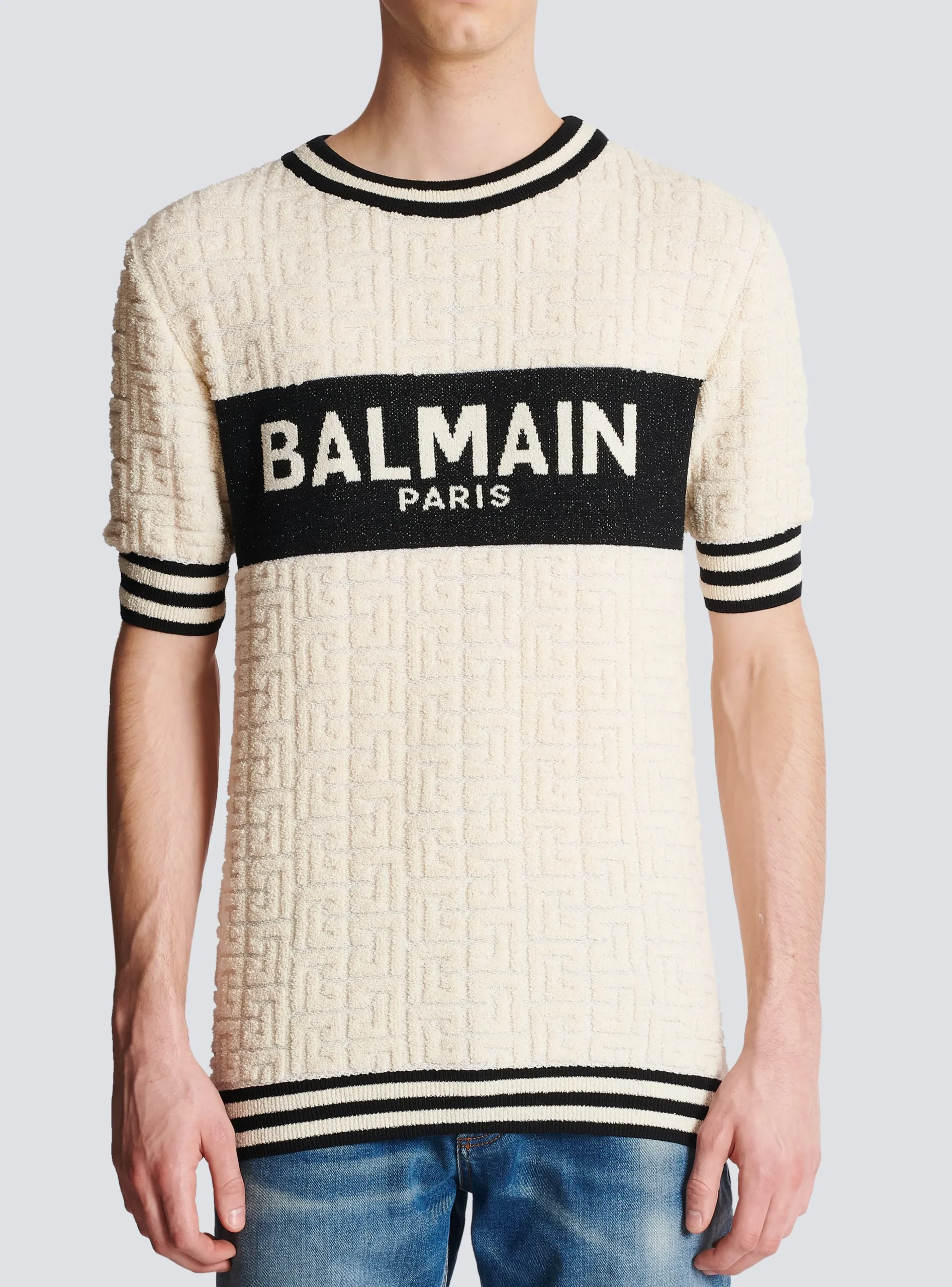 Cotton Terry T-shirt-Balmain Best Sale