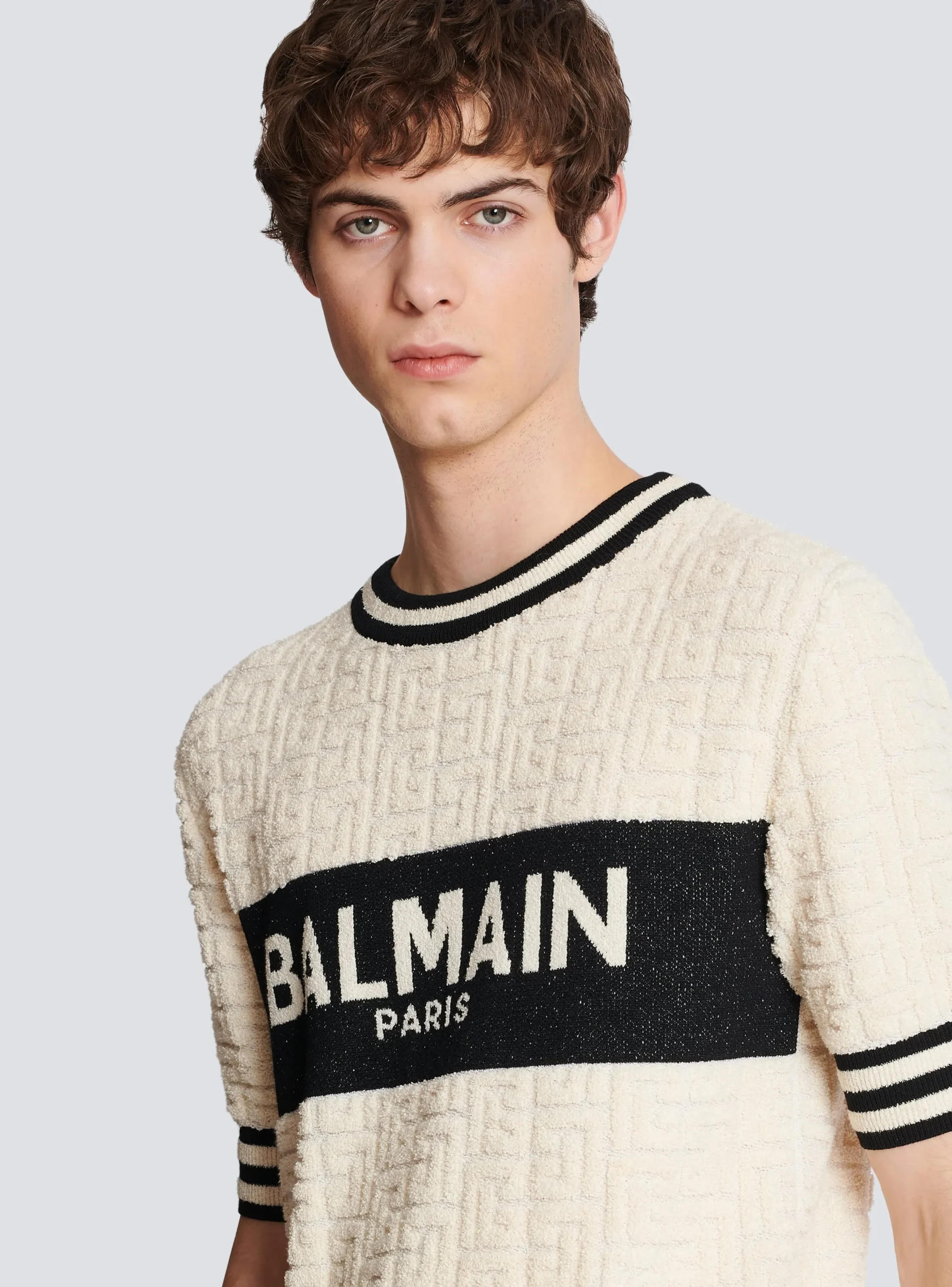 Cotton Terry T-shirt-Balmain Best Sale