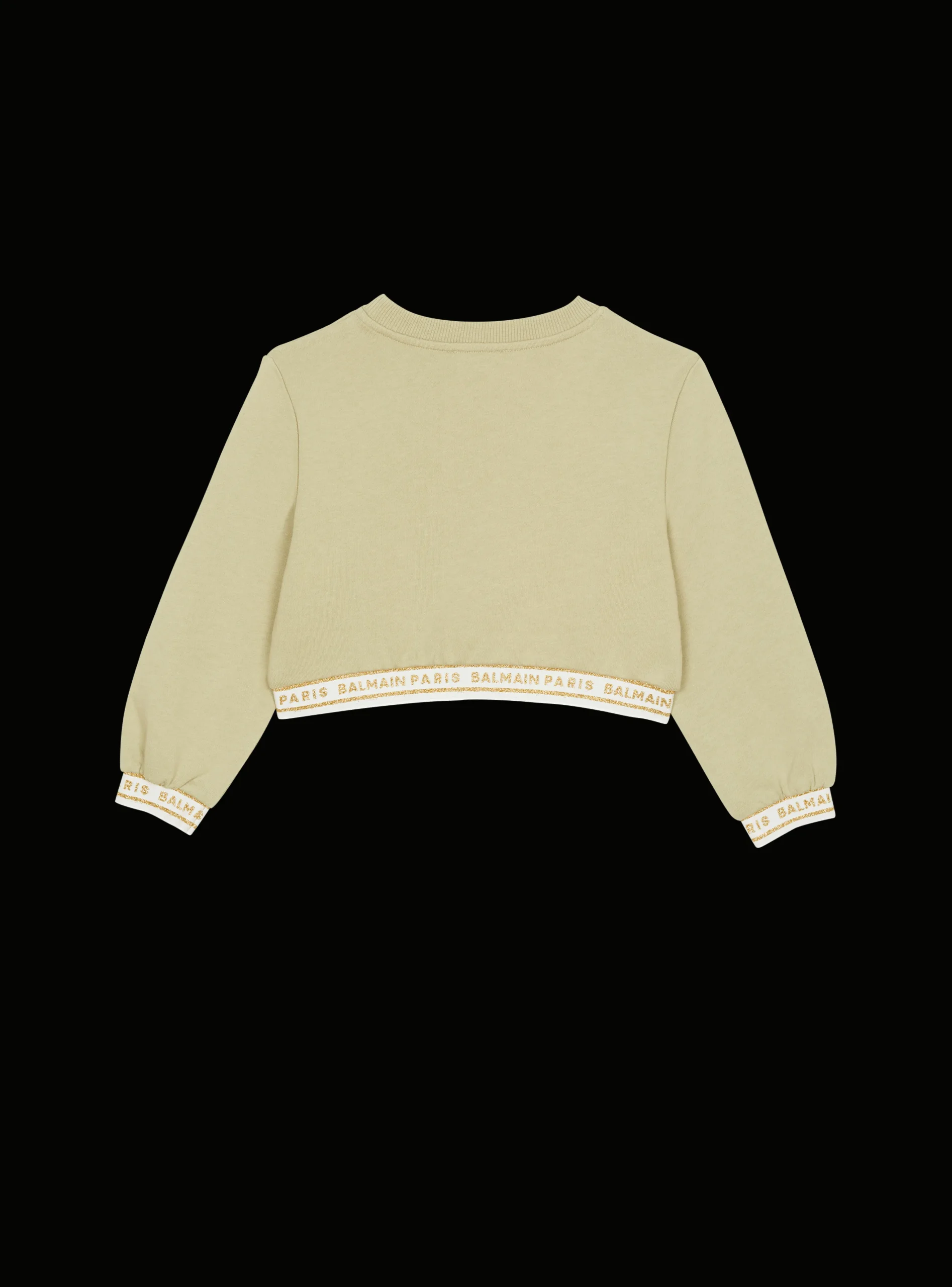 Cropped Sweatshirt With Elastic-Balmain Shop