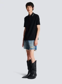 Embroidered Polo Shirt-Balmain Hot