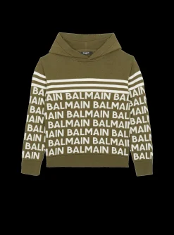 Fine Knit Hooded Sweatshirt-Balmain New
