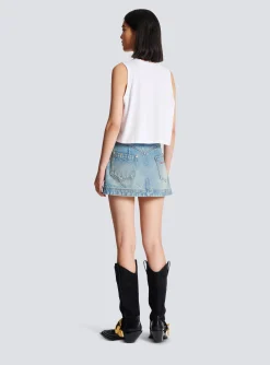 Flocked Tank Top-Balmain Cheap