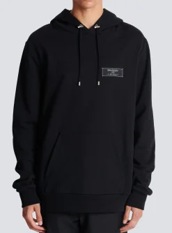 Label Hoodie-Balmain Cheap