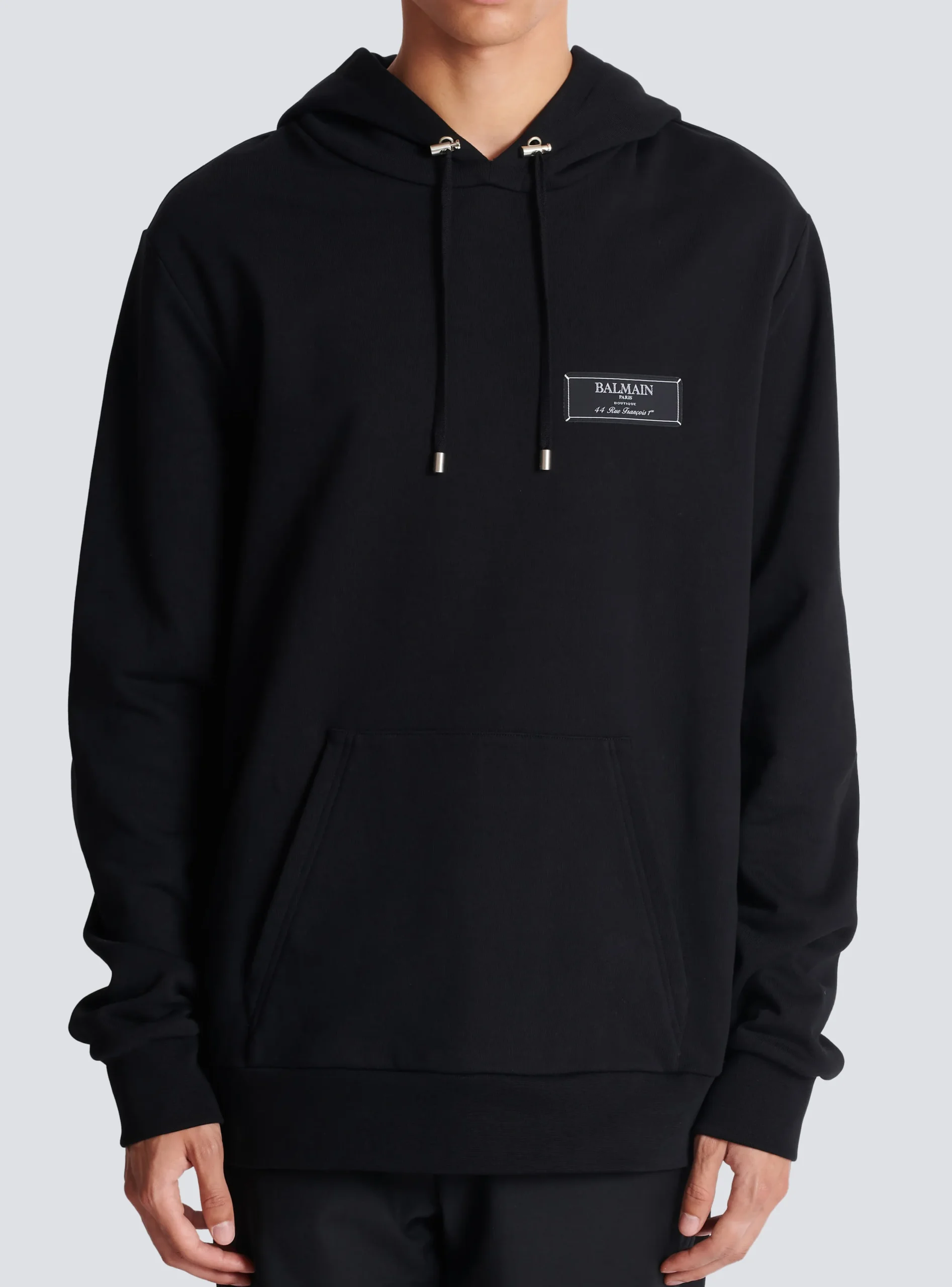 Label Hoodie-Balmain Cheap