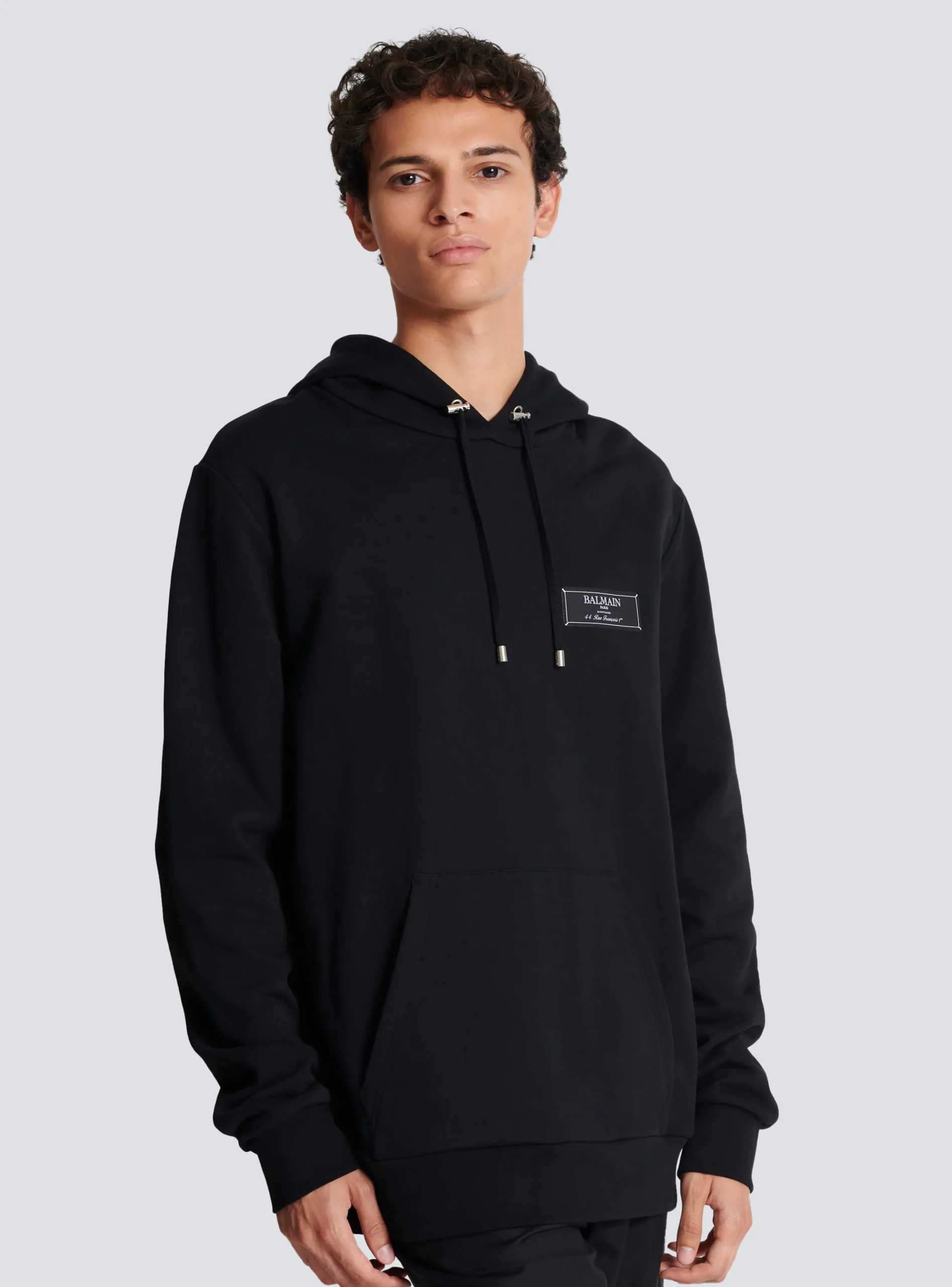 Label Hoodie-Balmain Cheap