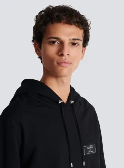 Label Hoodie-Balmain Cheap