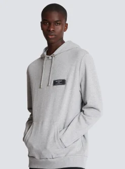Label Hoodie-Balmain Online