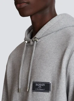 Label Hoodie-Balmain Online