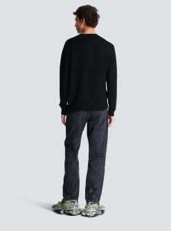 Merino Wool Jumper-Balmain Clearance